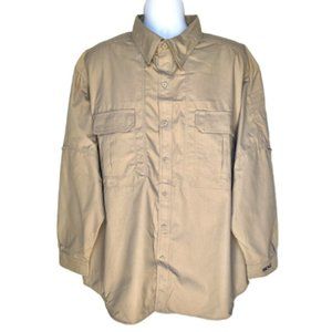 NWT SOG Tactical Take Point Khaki Beige Sporting Long Sleeve Mens Shirt 2XL